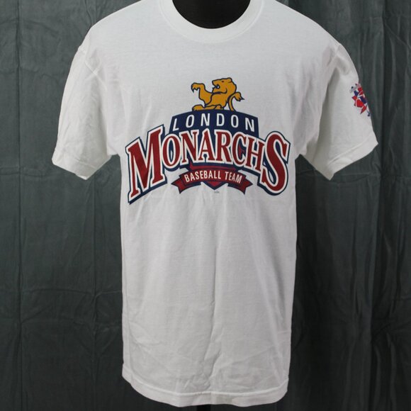 Vintage Minor League Baseball Shirt - London Monarchs CBL - Men's Large - Picture 1 of 9